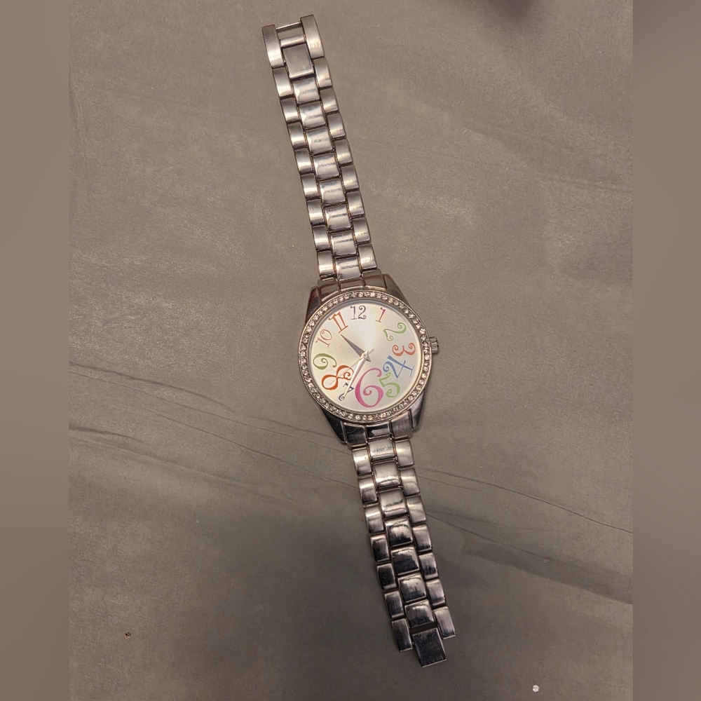 Whimsical Colorful Numbers Wristwatch
